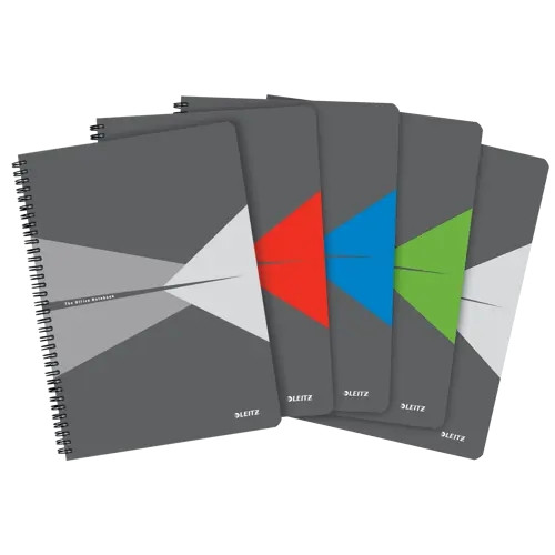 Leitz Office Notebook A4 squared wirebound with cardboard cover 46471099 46471099