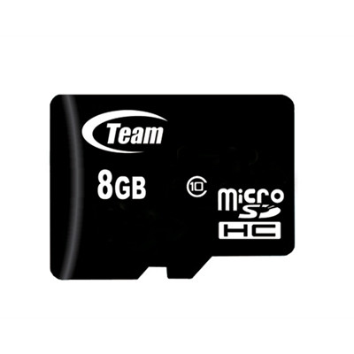 Team 8Gb Micro Sdhc Class 10 Sd Card With Adaptor TUSDH8GCL1003