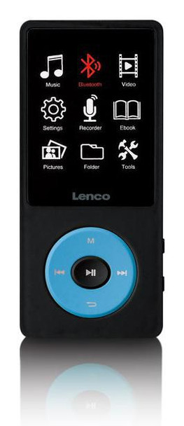 Lenco XEMIO-860BU Mp3 Player 8 Gb Black. Blue XEMIO-860BU