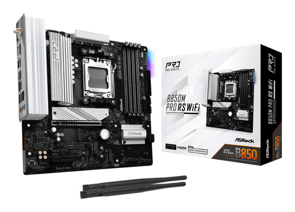 Asrock 90-MXBR7-A0UAYZ B850M Pro Rs Wifi Amd B850 90-MXBR7-A0UAYZ