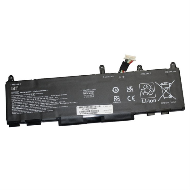 BTI M64304-421 compatible 51.3Wh 3-cell battery for HP Elite X360 Elitebook 830 M64304-421-BTI