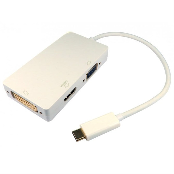 USB3C TO HDMI DVI AND VGA - 60HZ USB3C-HDV024K