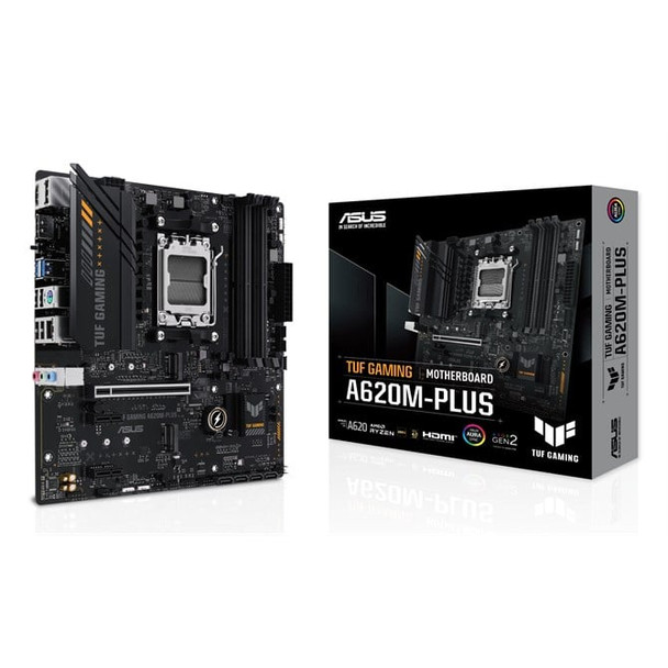ASUS TUF GAMING A620M-PLUS AMD A620 Socket AM5 Micro ATX 90MB1EZ0-M0EAY0
