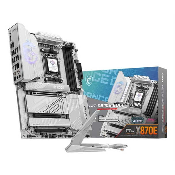 MSI MPG X870E EDGE TI WIFI Motherboard AMD X870E Socket AM5 ATX MPG X870E EDGE TI WIFI