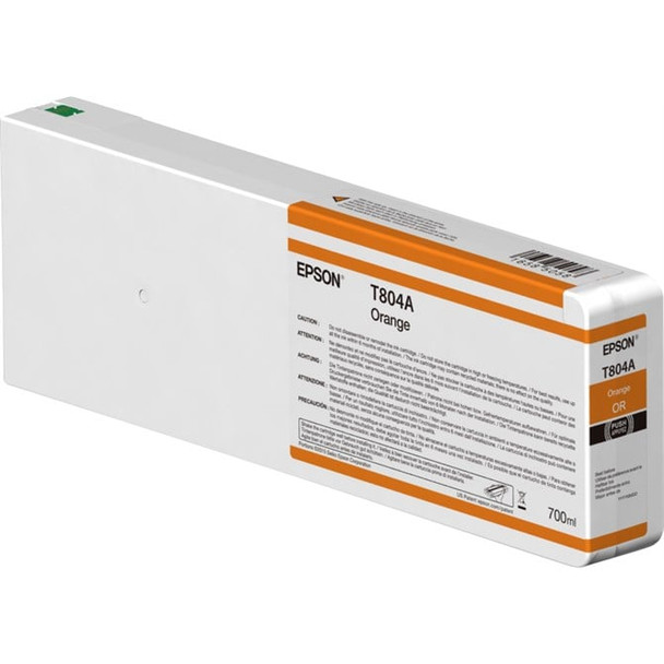 Epson Singlepack Orange T804A00 UltraChrome HDX 700ml C13T804A00