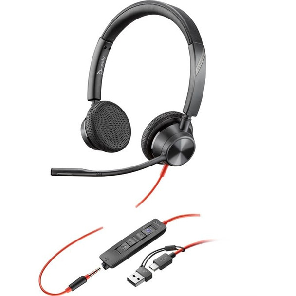 HP 8X222AA headphones/headset Wired Head-band Office/Call center USB Type-C Blac 8X222AA
