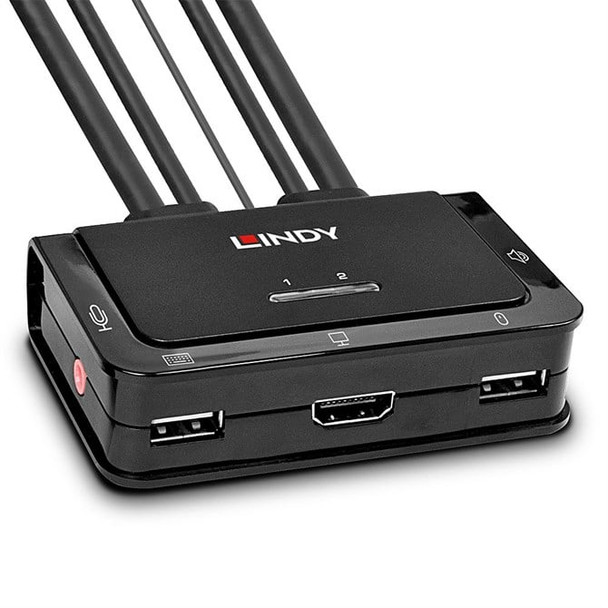 Lindy 2 Port HDMI 10.2G USB 2.0 & Audio KVM Switch 42340