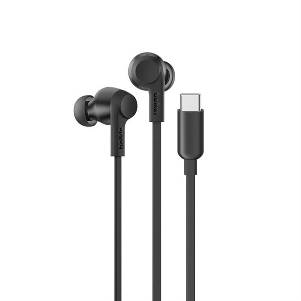 Belkin G3H0003HQBK Headset Wired In-ear Calls/Music USB Type-C Black G3H0003HQBK
