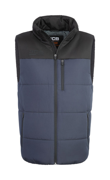Jcb Workwear Unisex Padded Gilet Navy / Black Size XS JCB007NBLXS