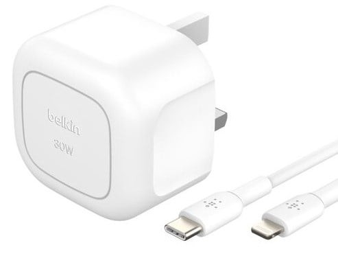 Belkin WCA008MY1MWH-B5 Mobile Device Charger Mobile Phone Tablet White USB Fast WCA008MY1MWH-B5