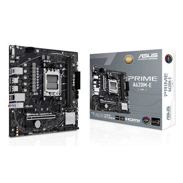 ASUS PRIME A620M-E-CSM AMD A620 Socket AM5 Micro ATX 90MB1F50-M0EAYC