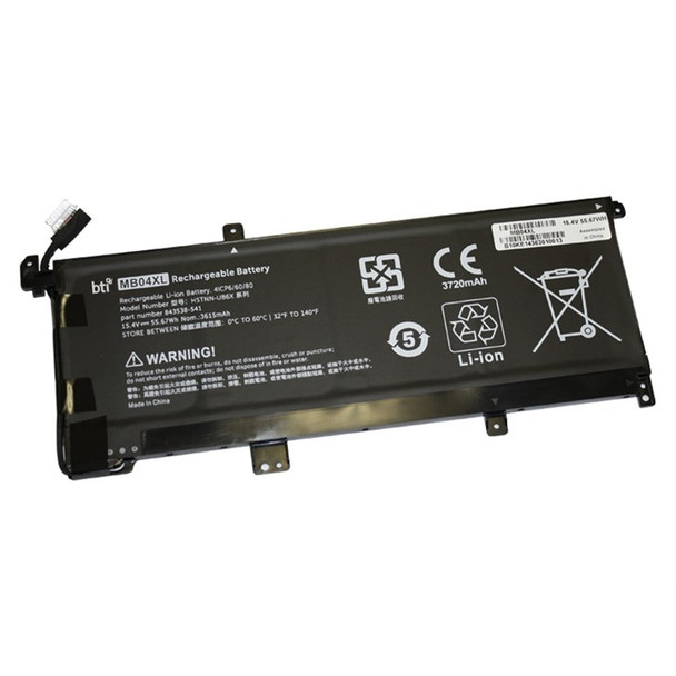 BTI TPN-W119 compatible 55.67Wh 4-cell battery for HP ENVY X360 CONVERTIBLE 15 TPN-W119-BTI