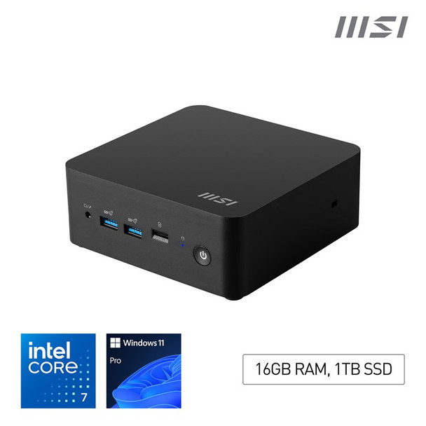 MSI Cubi NUC 1M Intel Core 7 150U Desktop PC NUC SFF Mini Computer HTPC 16GB RAM Cubi NUC 1M i7 150U FS 16GB 1TB W11P