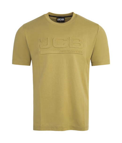 Jcb Workwear Unisex 3D Embossed T-Shirt Olive Green Size 4XL JCB014O4XL