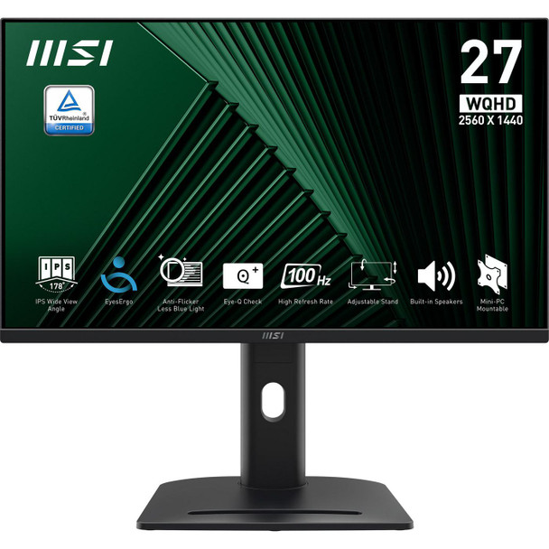 MSI PRO MP275QPG 27 " Monitor. Qhd 2560 X PRO MP275QPG