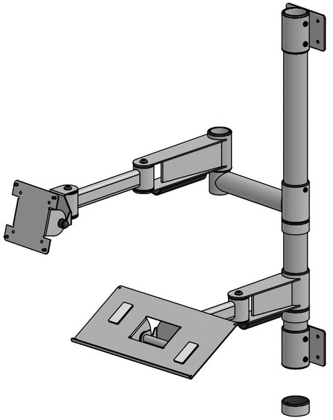 Ergonomic Solutions JBE083-02 SP2 850mm pole wall mounted JBE083-02