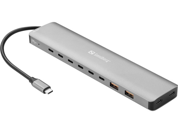 Sandberg 136-80 USB-C to 8xUSB-C+2xUSB-A 100W 136-80