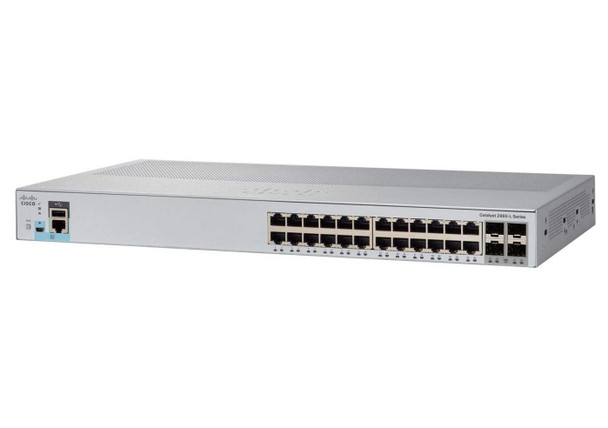 Cisco WS-C2960L-SM-24TQ 24Tq Network Switch. 24 WS-C2960L-SM-24TQ