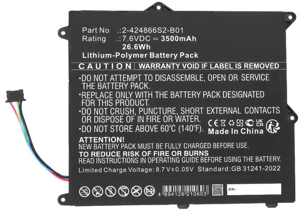 CoreParts MBXPA-BA0027 Battery Li-Polymer Black MBXPA-BA0027
