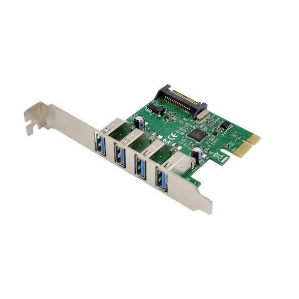 MicroConnect MC-PCIE-VL805 PCIe VL805 USB3.0 4-Port Card MC-PCIE-VL805