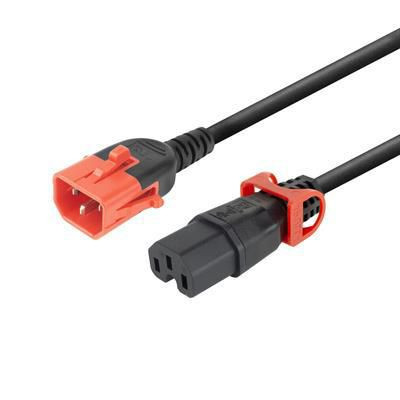 MicroConnect MC-DUALC14C15-2M Powercord C14 IEC Lock+ Dual MC-DUALC14C15-2M