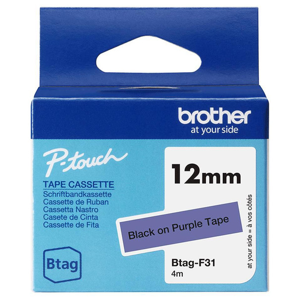 Brother BTAG-F31 Label-Making Tape Black On BTAG-F31