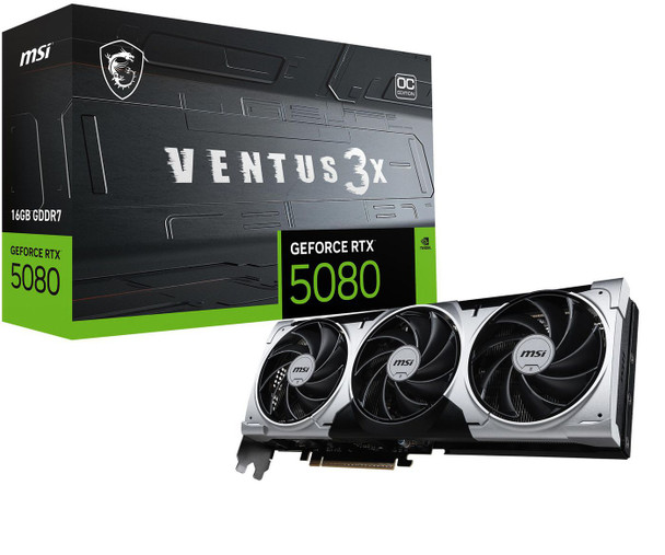 MSI RTX 5080 16G VENTUS 3X OC PLUS Ventus Geforce Rtx 5080 16G RTX 5080 16G VENTUS 3X OC PLUS