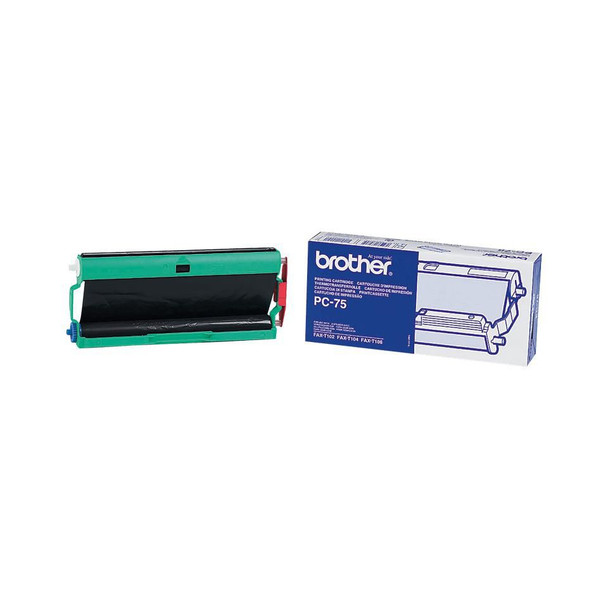 Brother PC-75 Ribbon cassette black 420 PC-75