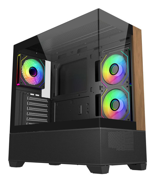 Cooler Master E690-KHNN-S00 Elite 690 Wood Midi Tower E690-KHNN-S00