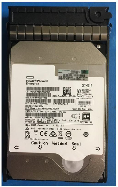 Hewlett Packard Enterprise 882399-001-RFB DRV HDD 12TB 7.2K LFF 882399-001-RFB