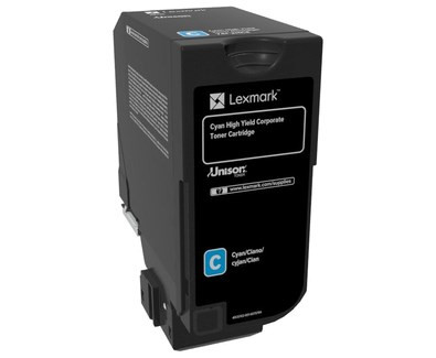 Lexmark 74C2HCE toner cartridge Original Cyan 1 pcs 74C2HCE