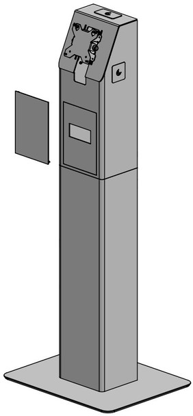 Ergonomic Solutions SPK400-32 Floor standing self service SPK400-32
