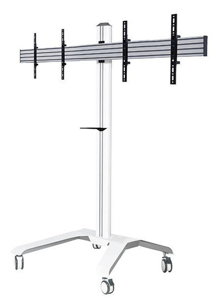 B-Tech BT8514/WW V2 Twin Screen VC Trolley with BT8514/WW V2