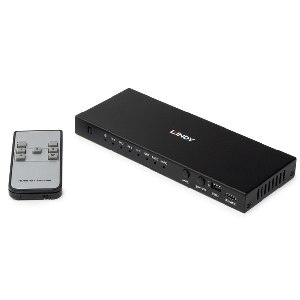 Lindy 38386 4 Port HDMI 8K60 Switch with 38386