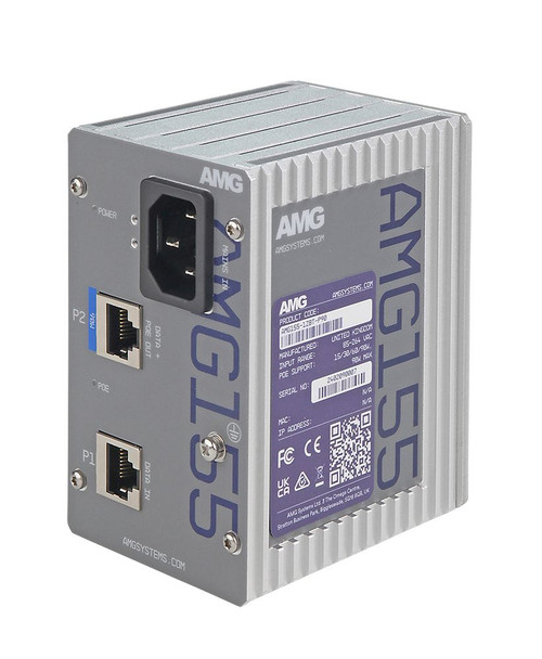 AMG AMG155-1GBT-P90- Industrial PoE Injector. 1 x AMG155-1GBT-P90-UK