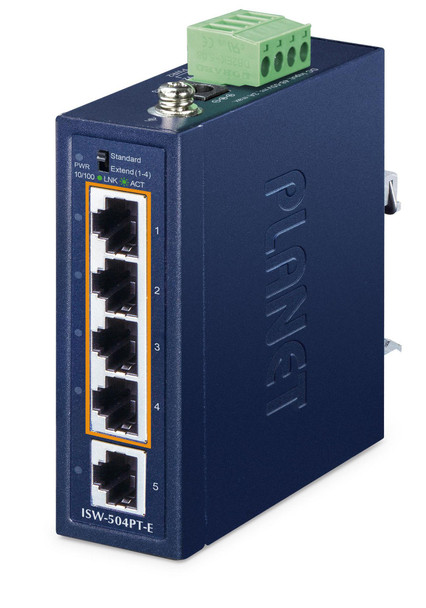 Planet ISW-504PT-E IP40 Compact size Industrial ISW-504PT-E
