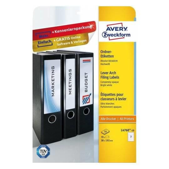 Avery L4760-10 Self-Adhesive Label Rounded L4760-10