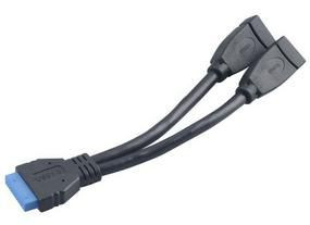 Akasa AK-CBUB09-15BK Usb Cable 2 X Usb A Black AK-CBUB09-15BK