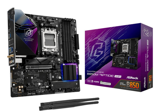 Asrock 90-MXBS30-A0UAYZ Phantom Gaming B850M Riptide 90-MXBS30-A0UAYZ