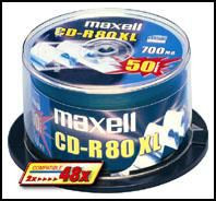 Maxell MX628523 Max27051 Blank Cd Cd-R 700 Mb MX628523