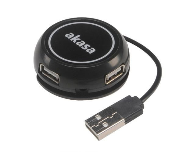 Akasa AK-HB-19BK Connect4C 4-In-1 Usb 2.0 480 AK-HB-19BK