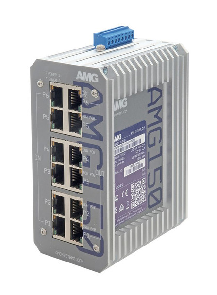 AMG AMG150-2GBT-4GAT-P300 Industrial 6 Port PoE AMG150-2GBT-4GAT-P300
