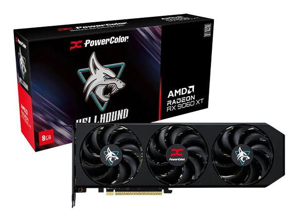 PowerColor RX9060XT 8G-L/OC Hellhound Amd Radeon Rx 9060 RX9060XT 8G-L/OC