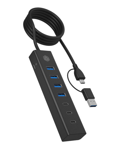 ICY BOX IB-HUB1737-C3 Usb 3.2 Gen 1 3.1 Gen 1 IB-HUB1737-C3