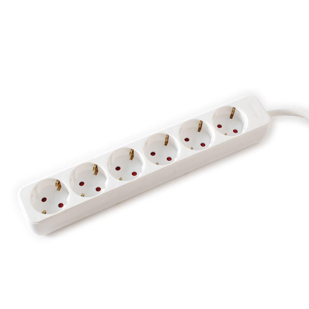 Value 19.99.1080 Power Strip. 6x. white. 1.5m 19.99.1080