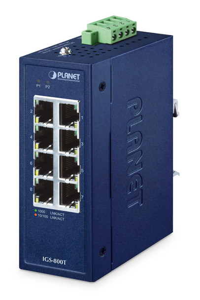 Planet IGS-800T IP30 Compact size 8-Port IGS-800T