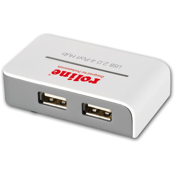 Roline 14.02.5013 USB2.0 Hub "black and white". 14.02.5013