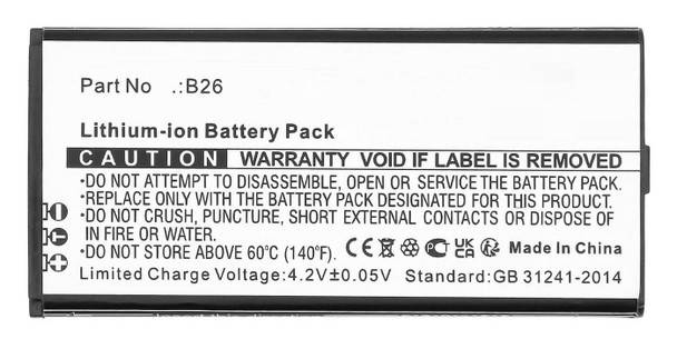 CoreParts MBXMP-BA1865 Battery Li-ion Black 5.00Wh MBXMP-BA1865