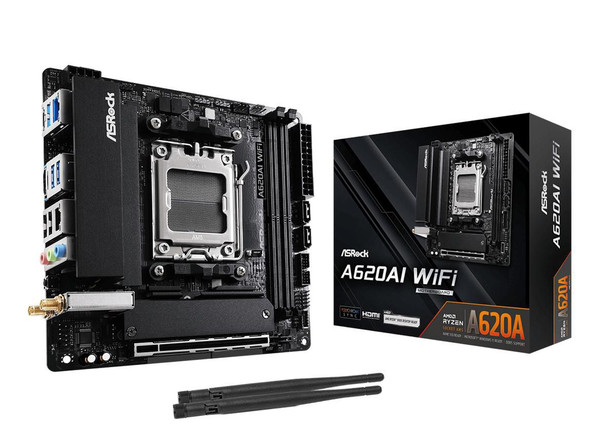 Asrock A620AI WIFI Amd A620A Socket Am5 Mini Itx A620AI WIFI