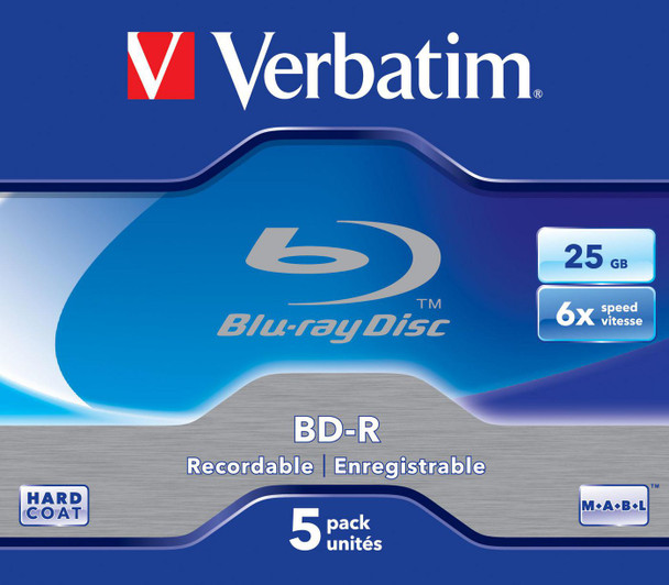 Verbatim 43715 BD-R Single Layer 25GB 6X 43715